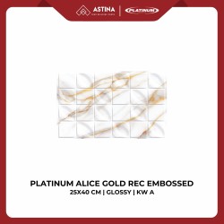 Platinum Alice Gold / Grey Rec Embossed 25x40 cm Glossy KW A