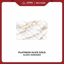 Platinum Alice Gold / Grey Rec Embossed 25x40 cm Glossy KW A