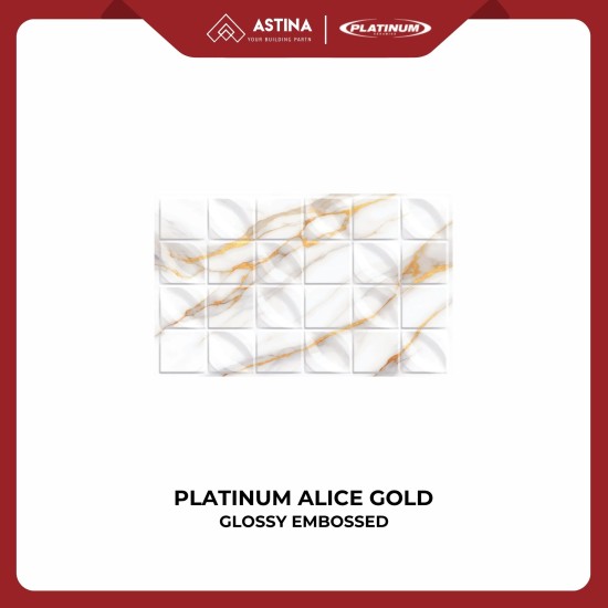 Platinum Alice Gold / Grey Rec Embossed 25x40 cm Glossy KW A