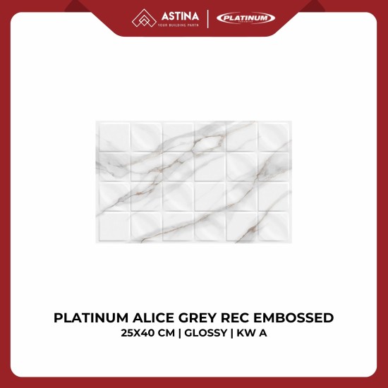 Platinum Alice Gold / Grey Rec Embossed 25x40 cm Glossy KW A