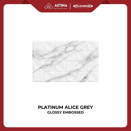 Platinum Alice Gold / Grey Rec Embossed 25x40 cm Glossy KW A