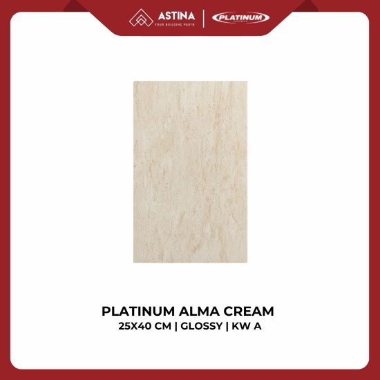 Keramik Dinding Platinum Alma Cream / Grey 25x40 cm Glossy KW A