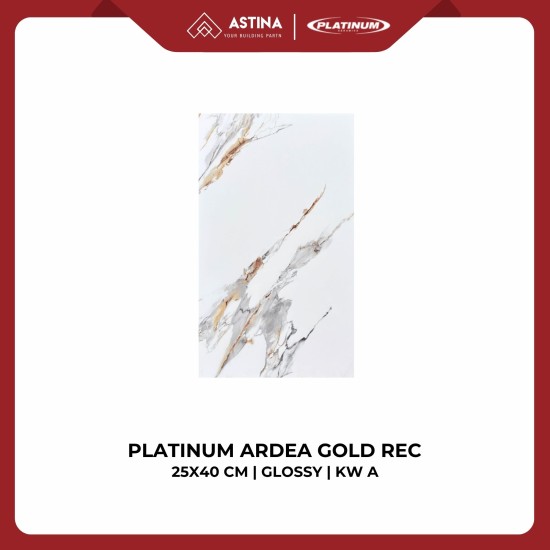 KERAMIK DINDING ARDEA GOLD REC / ARDEA GOLD DECOR 25X40 CM GLOSSY