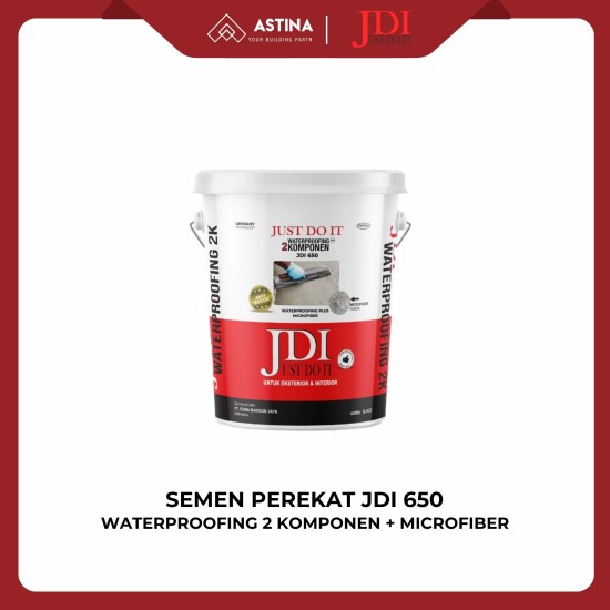 JDI Just Do It Semen Perekat JDI 650 Waterproofing 2 Komponen + Microfiber untuk Eksterior & Interior 5kg