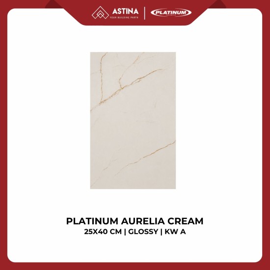 Keramik Dinding Platinum Aurelia Cream 25x40 CM Glossy KW A