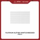 Keramik Dinding Platinum Alethea White Precut Rec Embossed 25x40 cm Glossy KW A