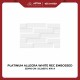 KERAMIK DINDING PLATINUM ALLEGRA WHITE EMBOSSED 25X40 GLOSSY KW A