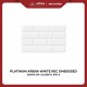 Keramik Dinding Platinum Arena White/Grey/Gold Rec Embossed 25x40 cm Glossy KW A
