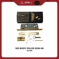 Body Kunci Pelor Ses Type 2036-40mm & 50mm Solid Brass Spain Kuningan Lengkap