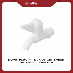DUPON P6300-P1 - 3/4 Kran Air Tembok / kran Dinding Plastik Warna Putih