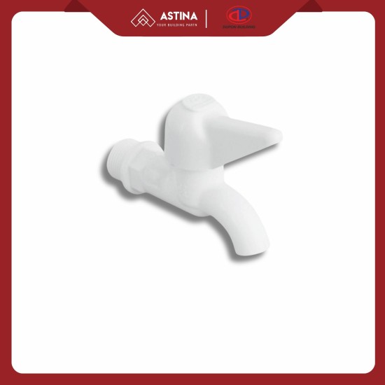 DUPON P6300-P1 - 3/4 Kran Air Tembok / kran Dinding Plastik Warna Putih