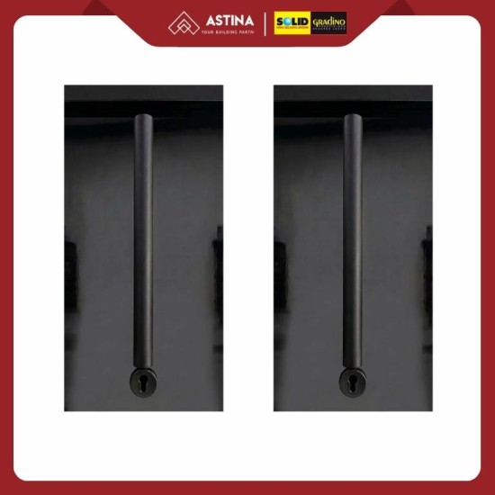 HANDLE PINTU SOLID PULL HANDLE PRE 64.61 (450 MM) HITAM