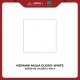 KERAMIK LANTAI MULIA GLOSSY WHITE 30X30 GLOSSY KW A