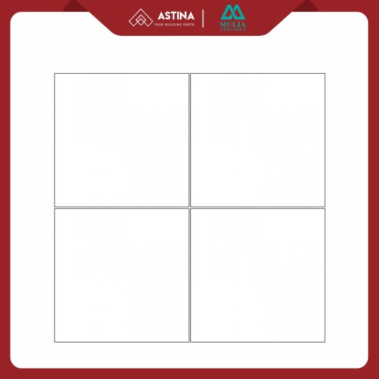 KERAMIK LANTAI MULIA GLOSSY WHITE 30X30 GLOSSY KW A