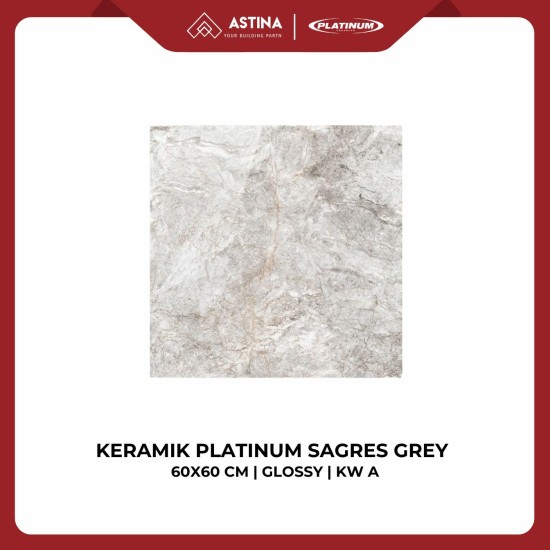 KERAMIK LANTAI PLATINUM SAGRES GREY REC 60X60 GLOSSY KW A