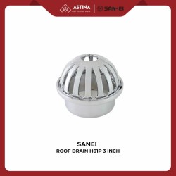SAN-EI ROOF DRAIN H01P 3 INCH PLATING CHROME