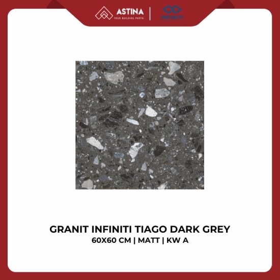 GRANIT INFINITI TIAGO DARK GREY STEP SAFE 60X60 MATT KW A