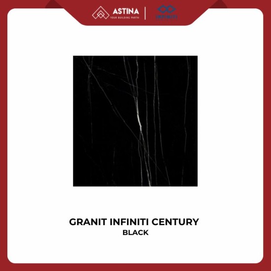 GRANIT INFINITI CENTURY BLACK 60X60 GLOSSY KW A