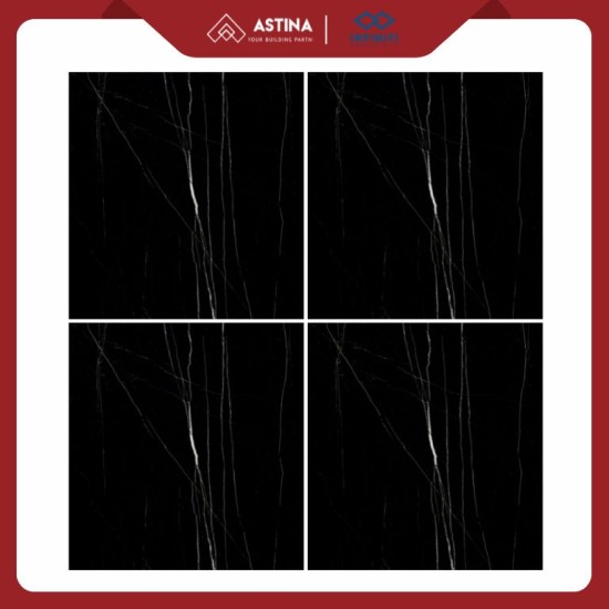GRANIT INFINITI CENTURY BLACK 60X60 GLOSSY KW A