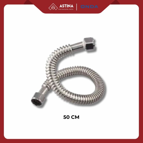 ONDA FLEXIBLE HOSE 50 CM 1/2 X 1/2 SELANG PANAS DINGIN