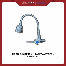 Kran Dapur Fleksibel ONDA V-TUL 1/2 Inch, Anti Karat, Chrome Tahan Lama