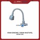Kran Dapur Fleksibel ONDA V-TUL 1/2 Inch, Anti Karat, Chrome Tahan Lama