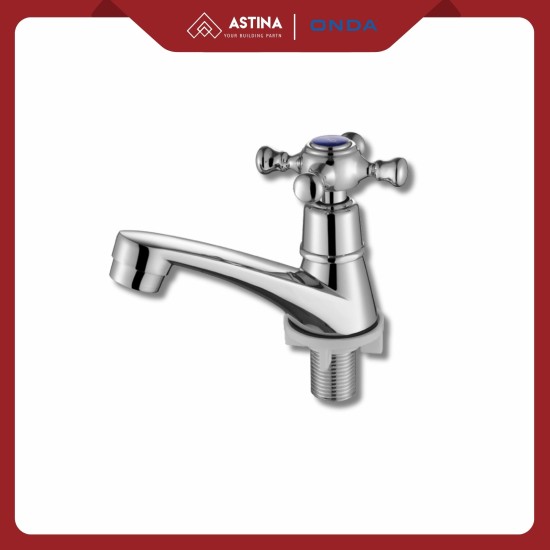 ONDA Kran Wastafel Y 319 CU Anti Bocor Chrome 1/2 Inch Kuningan Zinc