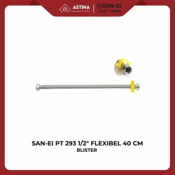 San-Ei PT 293 1/2" Flexibel 40 Cm Blister, Pipa Perak Dengan Konektor Kuning