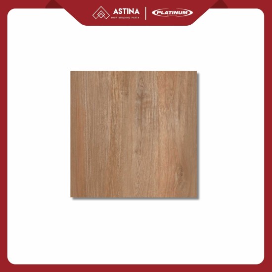 Keramik Platinum Sassuolo Brown 60x60 CM KW A Motif Kayu Warna Cokelat