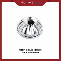 ONDA ROOF DRAIN (RFS 01) BAHAN KUNINGAN FINISHING CHROME