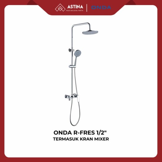 SHOWER TIANG ONDA R-FRES 1/2" KUNINGAN + KRAN MIXER