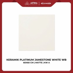 KERAMIK LANTAI PLATINUM JAMESTONE WHITE MATTE WB 60X60 KW A