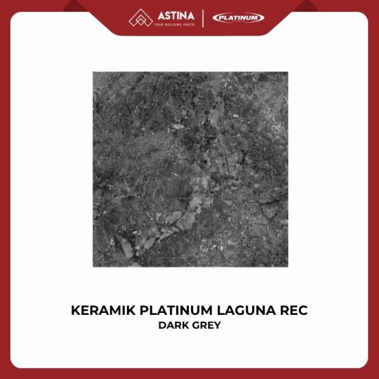 KERAMIK LANTAI PLATINUM LAGUNA DARK GREY REC 50X50 KW A