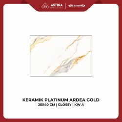 KERAMIK PLATINUM ARDEA GOLD BASIC DECOR 25X40 CM GLOSSY KW A