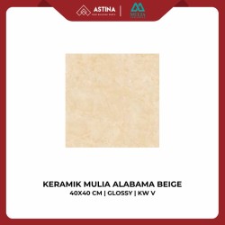 KERAMIK MULIA ALABAMA BEIGE GREY 40X40 CM GLOSSY KW V
