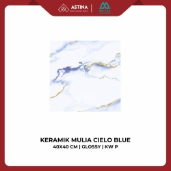 KERAMIK MULIA CIELO BLUE 40X40 CM GLOSSY KW P