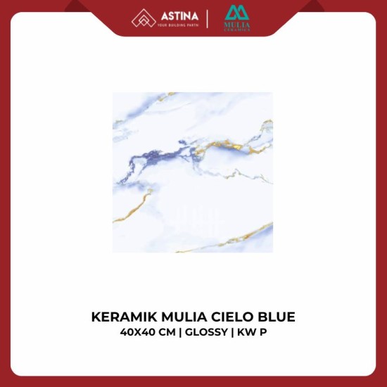 KERAMIK MULIA CIELO BLUE 40X40 CM GLOSSY KW P