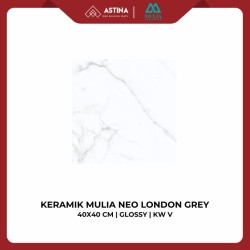 KERAMIK MULIA NEO LONDON GREY 40X40 CM GLOSSY KW V