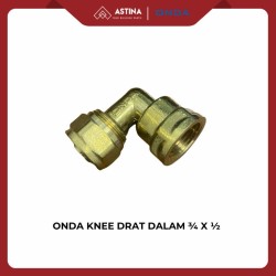ONDA KNEE DRAT DALAM 3/4 X 1/2 KUNINGAN