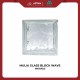 MULIA GLASS BLOCK WAVE 95002 19X19X9,5 CM