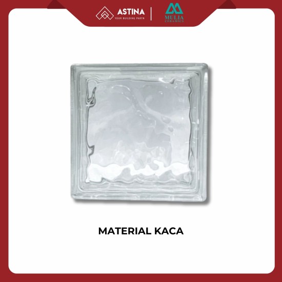 MULIA GLASS BLOCK WAVE 95002 19X19X9,5 CM