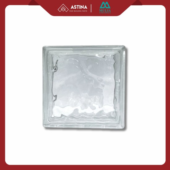 MULIA GLASS BLOCK WAVE 95002 19X19X9,5 CM