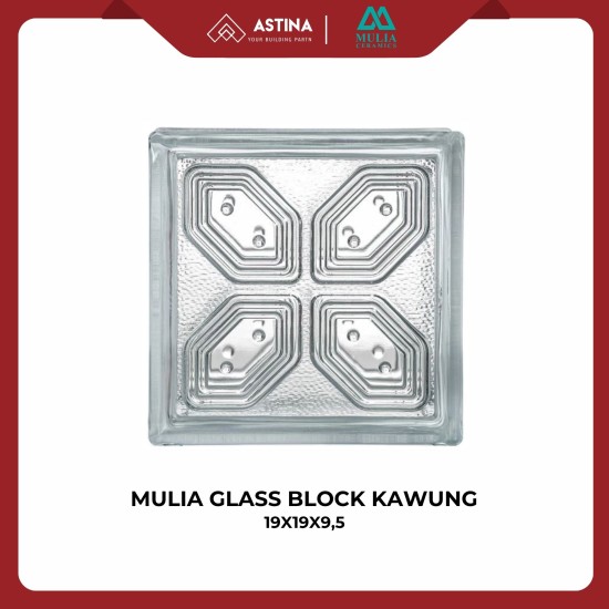 MULIA GLASS BLOCK KAWUNG 95092 19X19X9,5 CM