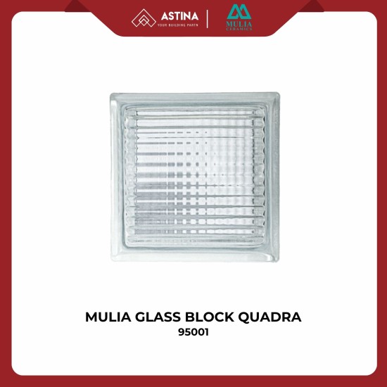 MULIA GLASS BLOCK QUADRA 95001 19X19X9,5 CM