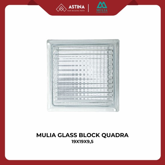 MULIA GLASS BLOCK QUADRA 95001 19X19X9,5 CM