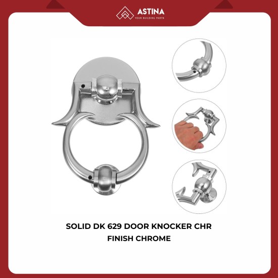 SOLID DK 629 DOOR KNOCKER CHR
