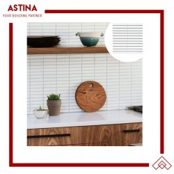 Mosaic Tiles Dekorasi Keramik Plaza  White