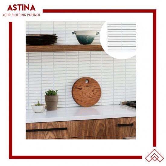 Mosaic Tiles Dekorasi Keramik Plaza  White