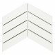 Mosaic Tiles Dekorasi Keramik Chevron 31,8x22,2 (45x180 mm)