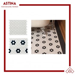 Mosaic Tiles Dekorasi Keramik Mini Hexagon 26 x 30 (23x26 mm)